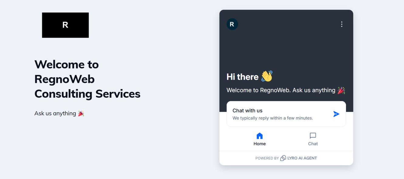 RegnoWeb AI Chatbot Assitant feature